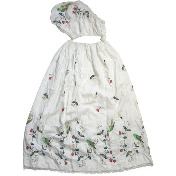 NWT FARM Rio Pitanga Maxi in Off-white Embroidered One Shoulder Cut-out Dress M - Picture 4 of 7